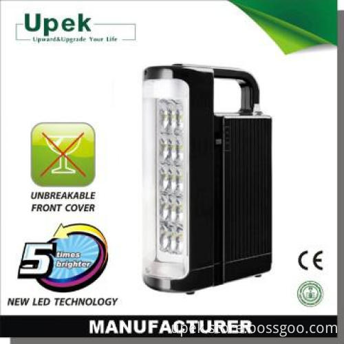 Rechargeable led emergency light UP685 with Fireproof ABS housing